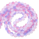 106pcs 8mm Double Round Jade Glass Beads for Jewelry Making