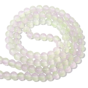 106pcs 8mm Double Round Jade Glass Beads for Jewelry Making