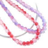 106pcs 8mm Double Round Jade Glass Beads for Jewelry Making
