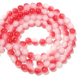 106pcs 8mm Double Round Jade Glass Beads for Jewelry Making