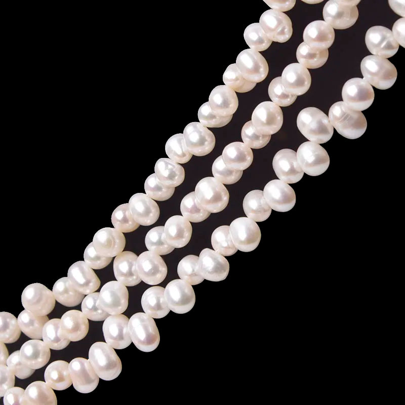 60pcs Natural Freshwater Pearl Beads for DIY Jewelry Making