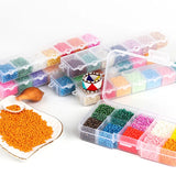 6500pcs 2mm Czech Glass Seed Beads Charm Crystal Spacer DIY Jewelry Making