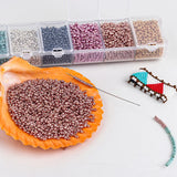 6500pcs 2mm Czech Glass Seed Beads Charm Crystal Spacer DIY Jewelry Making