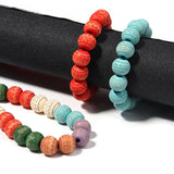 88pcs 10mm Round Printing Wooden Beads for DIY Jewelry Making