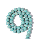 88pcs 10mm Round Printing Wooden Beads for DIY Jewelry Making