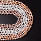 90pcs Oval Freshwater Pearl Beads Loose Beads for DIY Necklace