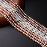 90pcs Oval Freshwater Pearl Beads Loose Beads for DIY Necklace