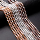90pcs Oval Freshwater Pearl Beads Loose Beads for DIY Necklace