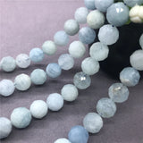Aquamarine Beads 6-10mm Faceted Natural Stone DIY