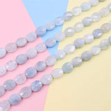 Aquamarine Beads Strand Natural Semiprecious Stone For Jewelry Making DIY
