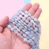 Aquamarine Beads Strand Natural Semiprecious Stone For Jewelry Making DIY