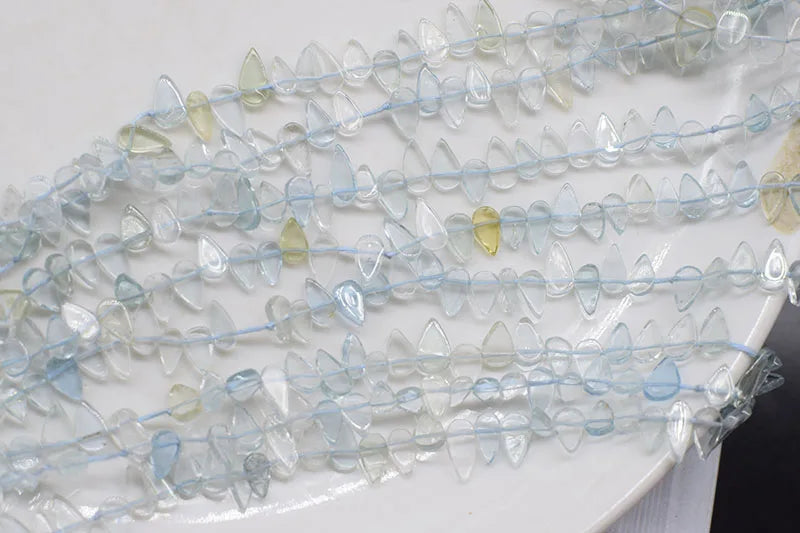 Aquamarine Drop Pear DIY Jewelry Making Beads Gemstone