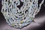 Aquamarine MATTE BAROQUE 8-11mm Nuggets Gemstone Beads DIY Jewelry Making