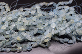 Aquamarine MATTE BAROQUE 8-11mm Nuggets Gemstone Beads DIY Jewelry Making