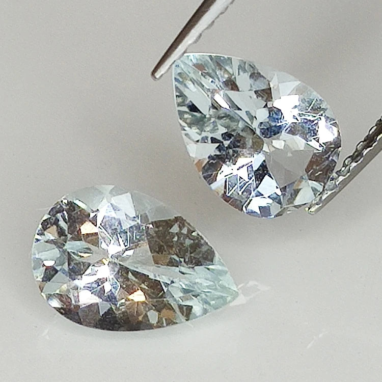 Aquamarine Pear 9x7mm