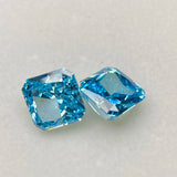 Aquamarine CZ Square Crush Ice Cubic Zirconia for Jewelry