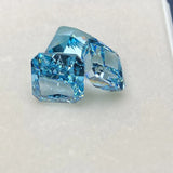 Aquamarine CZ Square Crush Ice Cubic Zirconia for Jewelry