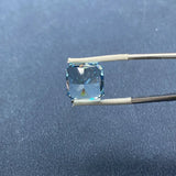 Aquamarine CZ Square Crush Ice Cubic Zirconia for Jewelry