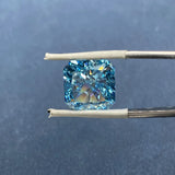 Aquamarine CZ Square Crush Ice Cubic Zirconia for Jewelry