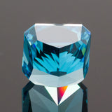 Aquamarine Square Cubic Zirconia for Jewelry Making