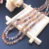 Aquamarine/Crystal/Sunstone 4mm Faceted Beads for DIY Jewelry Making