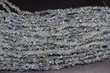 Aquamarine Pillar Beads 4-7mm for DIY Jewelry Making Loose Beads
