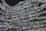 Aquamarine Pillar Beads 4-7mm for DIY Jewelry Making Loose Beads