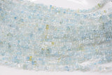 Aquamarine Pillar Beads 4-7mm for DIY Jewelry Making Loose Beads