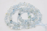 Aquamarine Pillar Beads 4-7mm for DIY Jewelry Making Loose Beads