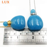 Aquamarine Pendant Necklace December Birthstone