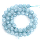 Aquamarines Natural Stone Beads Round Loose Beads 6/8/10 MM