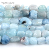 Aquamarines Stone Irregular Beads 8-10mm Wholesale