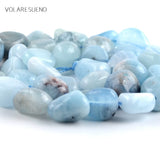 Aquamarines Stone Irregular Beads 8-10mm Wholesale