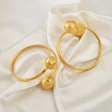Arab Dubai Ball Bracelet Women Girls Silver/Gold Plated