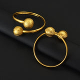Arab Dubai Ball Bracelet Women Girls Silver/Gold Plated