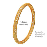 Arab Bangles For Women Dubai Wedding Plated Bracelets For Girl