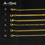 Arab Long Chains 18k Copper Plated Waterproof Pendant Chains