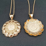 Arab Muslim Women's Coin Pendant Necklace Ethnic Bride Jewelry