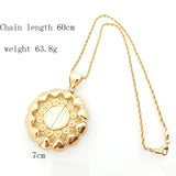 Arab Muslim Women's Coin Pendant Necklace Ethnic Bride Jewelry