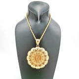 Arab Muslim Women's Coin Pendant Necklace Ethnic Bride Jewelry