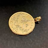 Arab Muslim Women's Necklace Ottoman Totem Coin Pendant