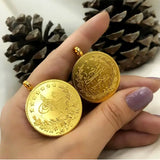 Arab Muslim Women's Necklace Ottoman Totem Coin Pendant