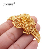 Arab Brass Flowers Bangles Women Bracelet African Wedding