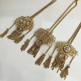 Arab Wedding Necklace Tassel Pendant Algerian Jewelry Metal Waist Adjuster