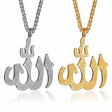 Arabia Muslim Men Allah Pendant Necklace Belif Religous Sweater Chain DB3035