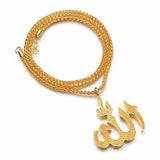 Arabia Muslim Men Allah Pendant Necklace Belif Religous Sweater Chain DB3035