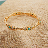 Arabian Dubai Wedding Bridal Bracelet Copper Plated Cuff Bracelet
