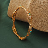 Arabian Dubai Wedding Bridal Bracelet Copper Plated Cuff Bracelet
