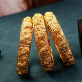 Arabian Dubai Wedding Jewelry Cuff Bracelets Wedding Plated Jewelry