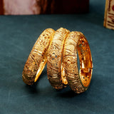 Arabian Dubai Wedding Jewelry Cuff Bracelets Wedding Plated Jewelry